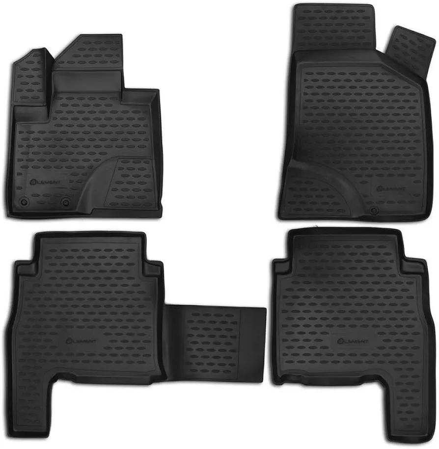 3D Alfombrillas Interior de Coche a Medida TPE Hyundai Santa Fe, 2007-2012, 4 pcs.