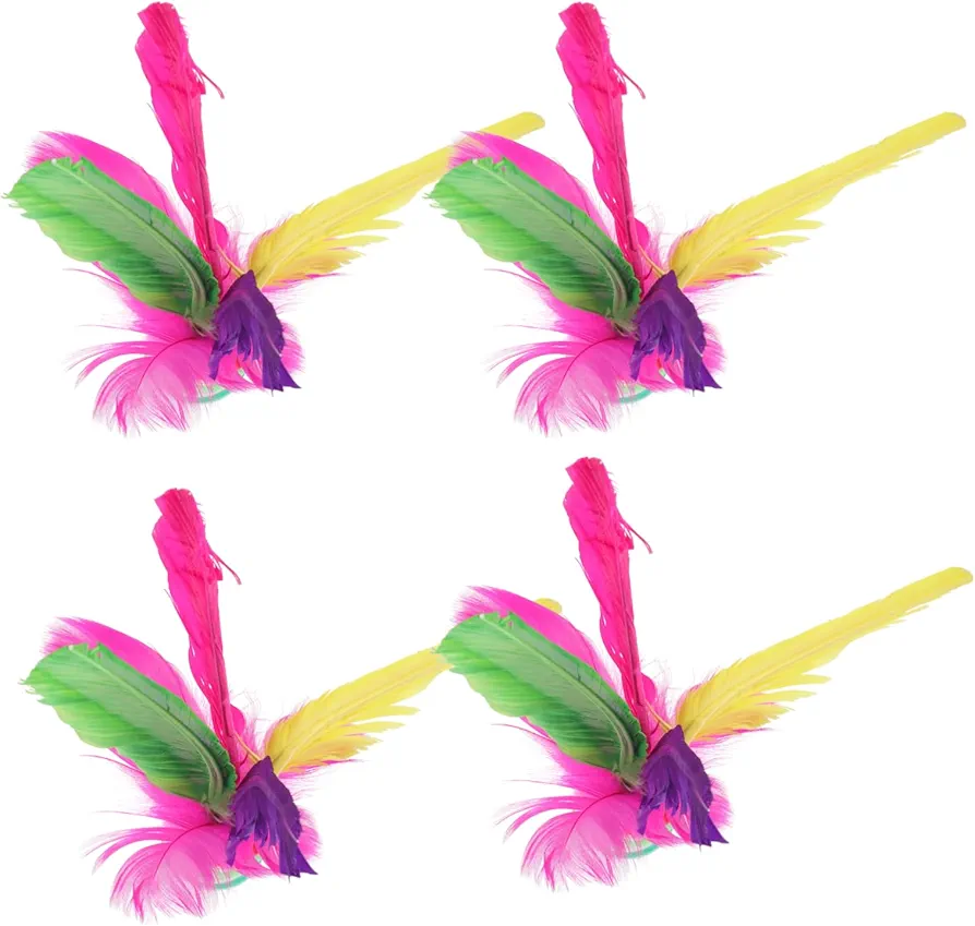 KOMBIUDA 5 Piezas Volante Pateando a Jianzi Juguete Chino Jianzi Juego De Patadas Juguete Tradicional De Ocio Juego Chino Suministro Deportivo Juego De Jianzi Ejercicio Ocio Juguete Paño