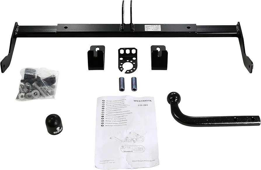 Westfalia Enganche Fijo para Nissan Kubistar (01/2002-12/2009), Renault Kangoo (05/1997-02/2008)