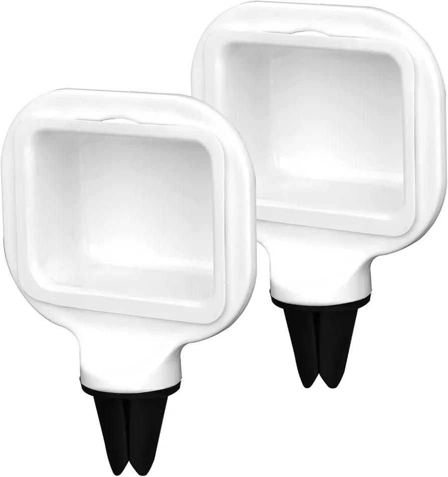 LUTER 2 Piezas Dip Clip Soporte para Salsa Mini Tazas de Salsa de Tomate Accesorios para Automóviles Recipiente para Salsa para Coche (Blanco)