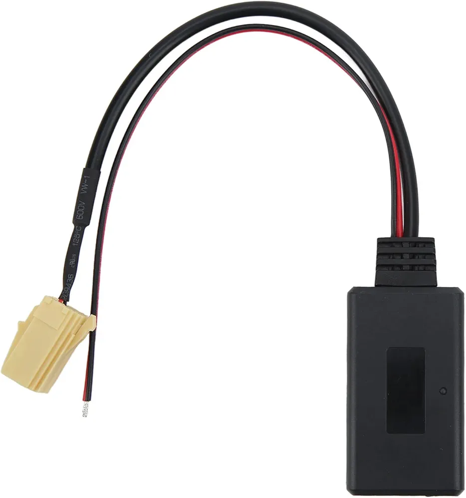 Ouitble Cable de entrada auxiliar Bluetooth, adaptador de radio estéreo para automóvil Reemplazo de cable de entrada auxiliar Bluetooth para Smart For Two 451 2007