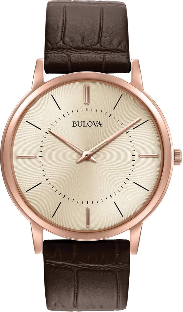 Bulova Reloj Correa de piel Para Hombre