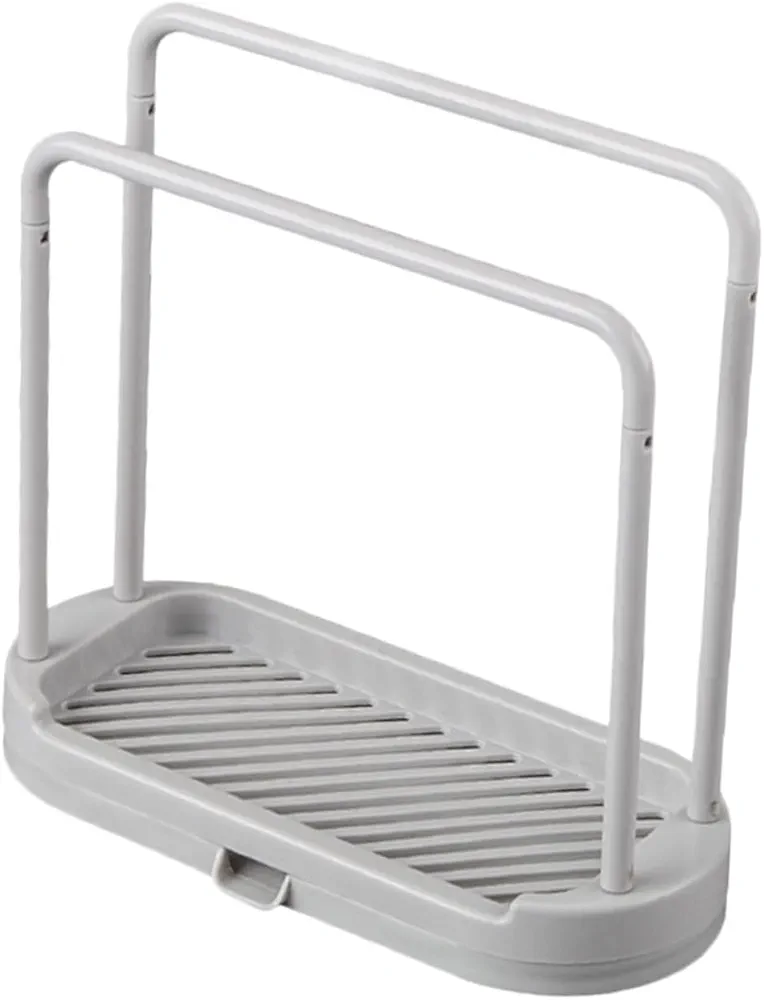 Ciieeo Estante de Almacenamiento de Doble Trapo contenedor de Esponja para Fregadero Kitchen Storage Rack cozinha Organizador bayeta escurreplatos Organizador de Fregadero de Cocina