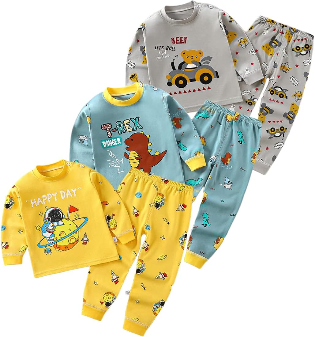 XM-Amigo Conjunto térmico para niños de Capa Base 3,Parte Superior e Inferior, Ropa Interior térmica para bebés y niños,Ropa Interior Larga y Calzoncillos Largos,Ropa Interior Larga,Pijamas térmicos