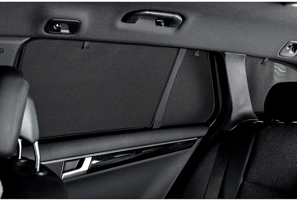 CAR SHADES Juego Compatible con Citroen Berlingo XL/Peugeot Rifter/Opel Combo Life/Toyota Proace City 2018- (sólo para el portón Trasero con luneta Fija) (6-Partes)
