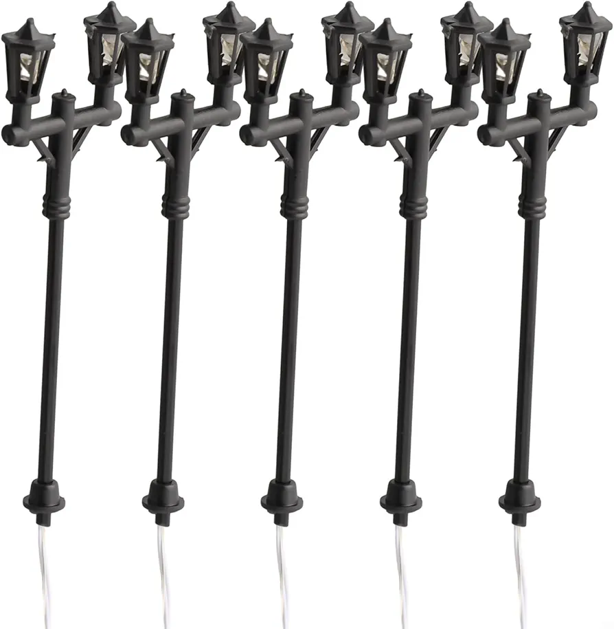 Perfecto para modelos de escena, juego de 10 luces LED de calle para ocio y entretenimiento