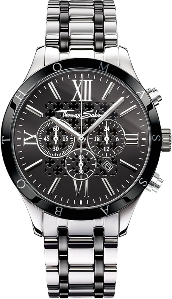 Thomas Sabo Rebel Urban – Reloj de pulsera analógico de cuarzo (One Size, Negro)