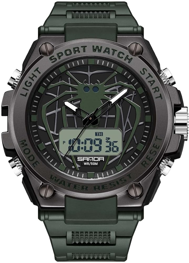 RORIOS Relojes Digital para Hombre Multifuncional Relojes Deportivos con Alarma Relojes de Pulsera Electrónica para Hombre Reloj Luminoso