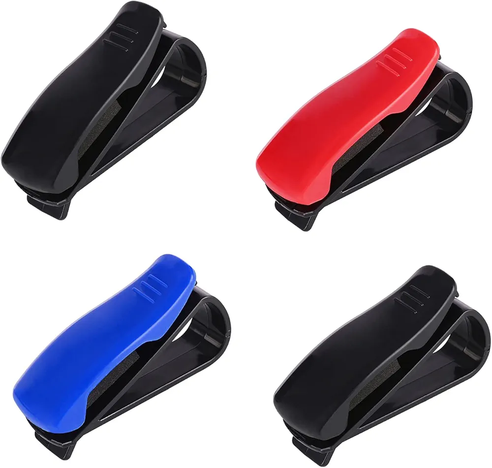XPOOP El Juego de 4 Piezas Utiliza para el Marco del Parasol del Coche del Parasol del Coche y el Clip de Las Gafas del Coche, Que Puede Fijar Las Gafas de Forma Cómoda y Segura