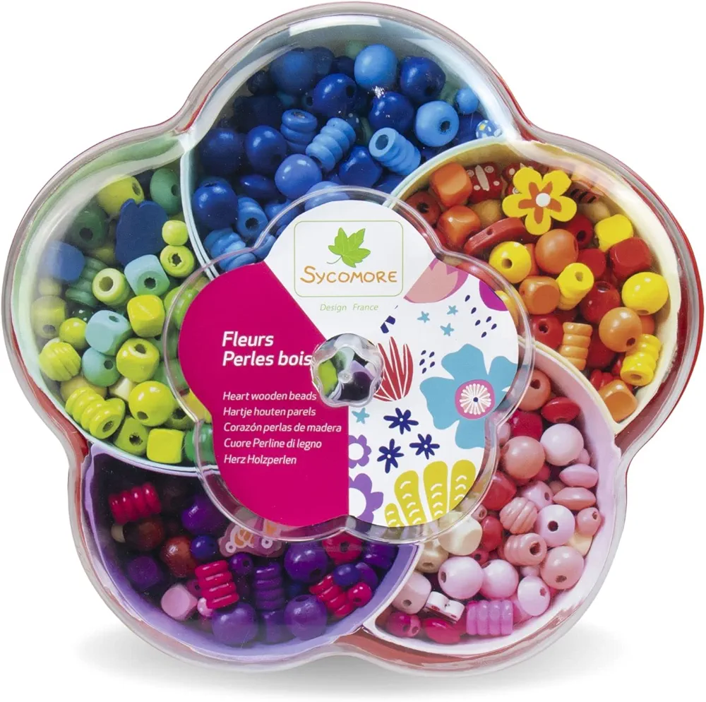 SYCOMORE- Cre3276 - Juego de 6 compartimentos de almacenamiento para niños (madera) , color/modelo surtido