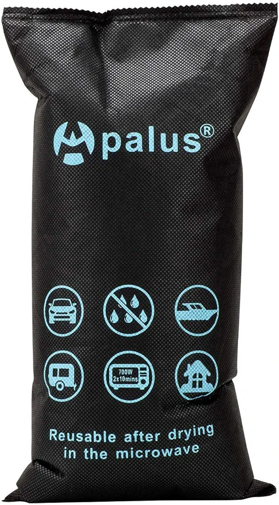 Apalus ® Bolsa Antihumedad Reutilizable para el Coche, Sin Tóxicos. Absorbe Humedad con Gel De Sílice, Evita Empañado y Condensación, Deshumidificador para Automóvil, Barco, Electrónica (Bolsa 1KG)