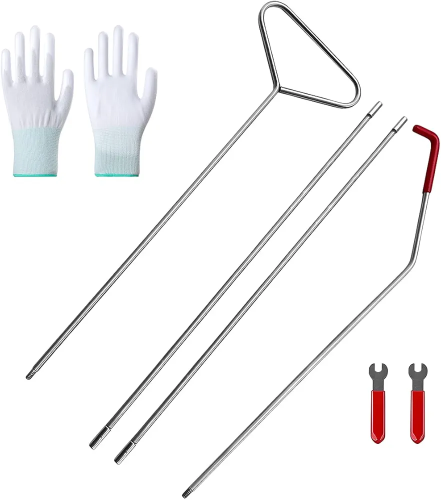 CGEAMDY Kit Profesional Herramientas De Emergencia para Coche, Kit De Largo Alcance De Emergencia para Coche, Kit Herramientas Coche con Pinza Largo Alcance para Abrir Puertas Y Ventanas Automóvil