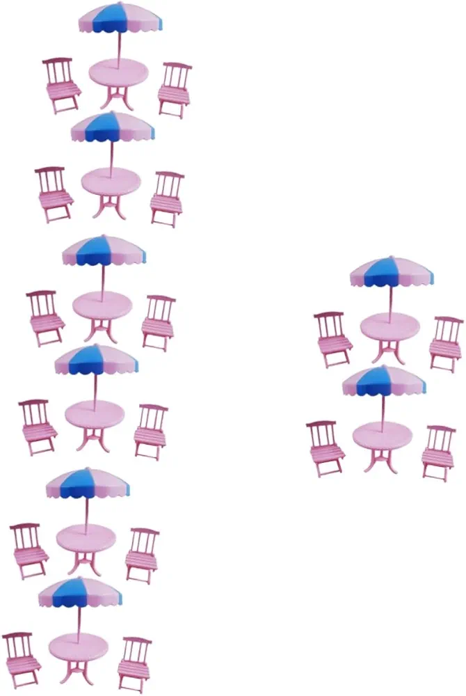 Toyvian 8 Juegos Kit De Asiento Sillón En Miniatura Adorno De Foto Muebles De Playa Sillas De Playa En Miniatura Decoración De Mesa De Playa De Ocio Oceano Abdominales Silla Plegable 16c