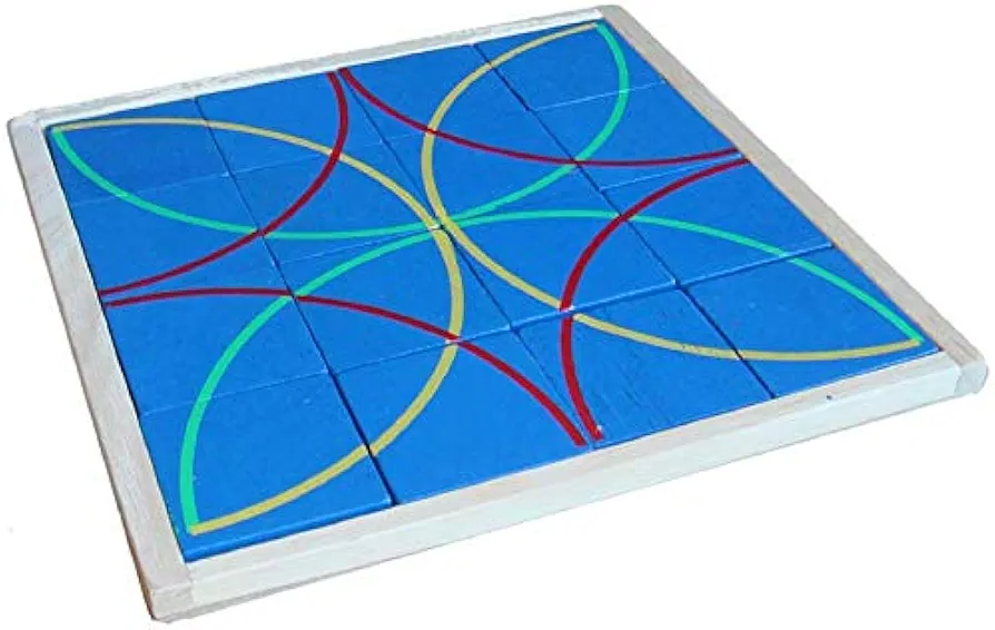 Woru Rompecabezas de Madera, Puzzle Circular, 20 cm x 20 cm, Juego Mágico para Niños, Juego Educativo