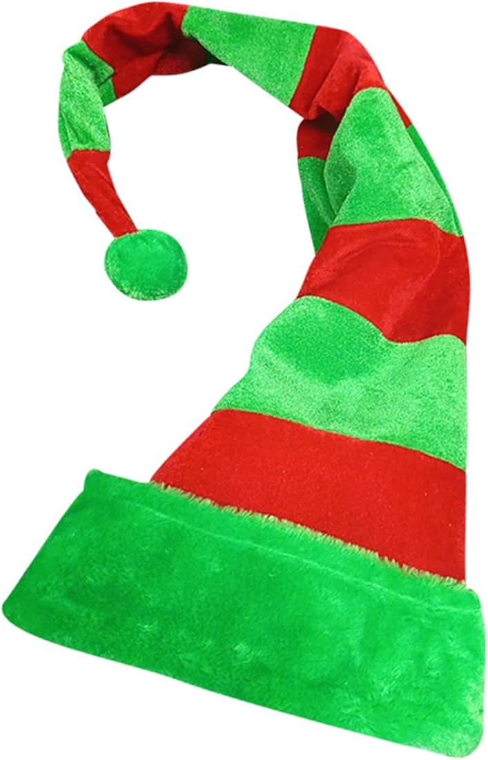 Cexiakong Gorro de Navidad para adultos, sombrero de Papá Noel, accesorio para carnaval, fiesta, gorro de Papá Noel, gorro de Papá Noel, juego de disfraz de Papá Noel