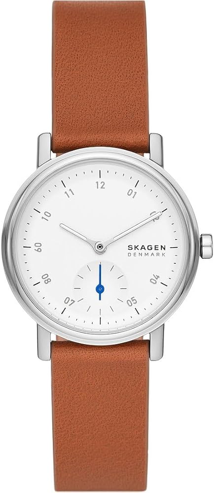 Skagen Kuppel Reloj para Mujer, Movimiento de Cuarzo con Correa de Acero o Piel