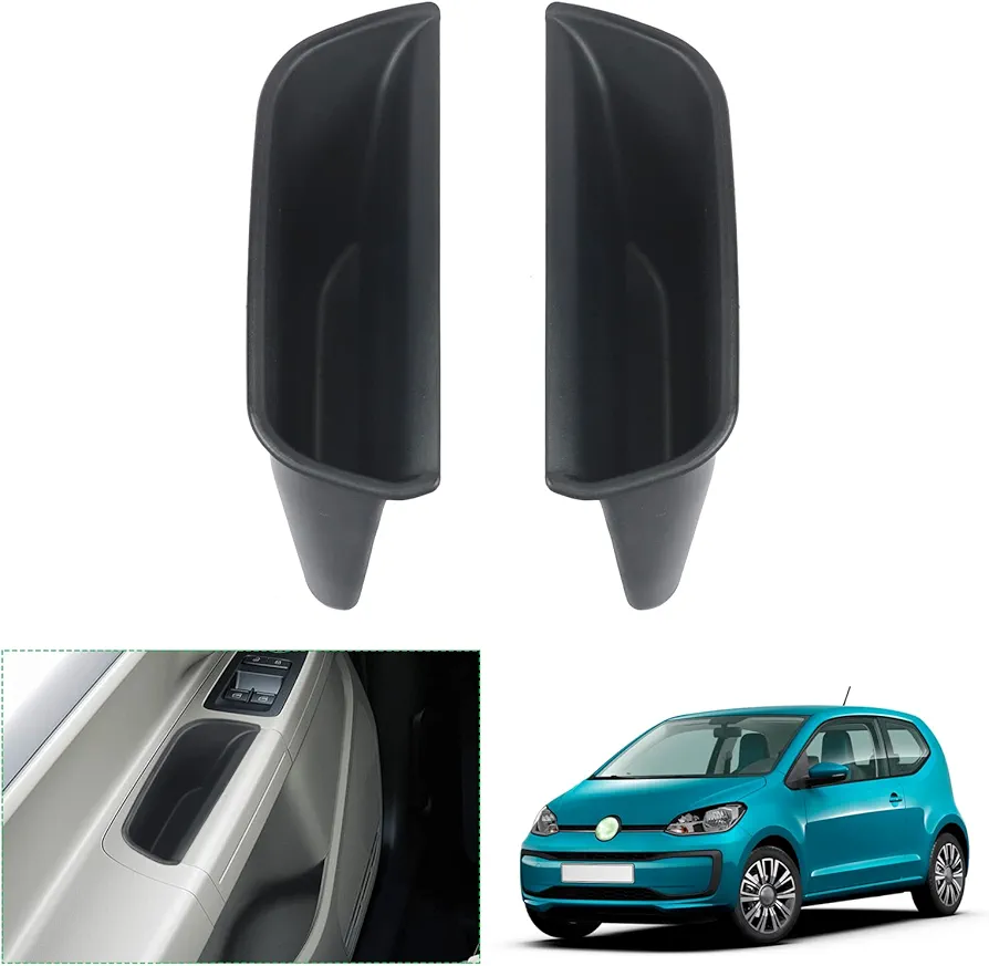 GAFAT V W UP/Seat MII/Skoda Citigo 2013-2022 Caja de Almacenaje, V W UP UP GTI Bandeja Organizadora, Accesorios V W UP [Puerta Principal 2 Piezas]