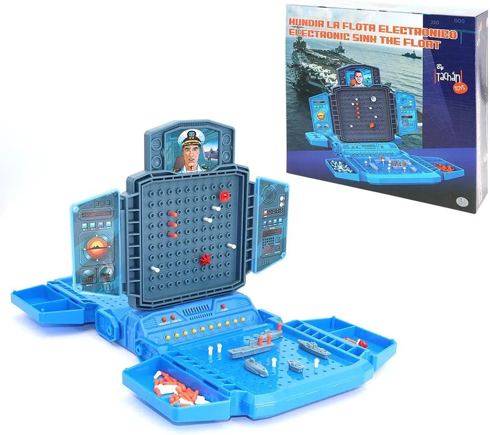 TRE- HUNDIR LA Flota ELECTRÓNICO TACHAN Juegos de Habilidad, Multicolor, Medium (793T00685)