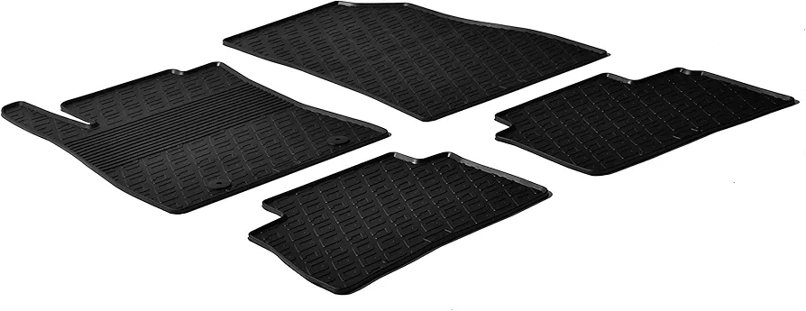 Alfombrillas de Goma Compatible con Nissan Juke 2010-2019 (Perfil G 4-Partes + Clips de Montaje)