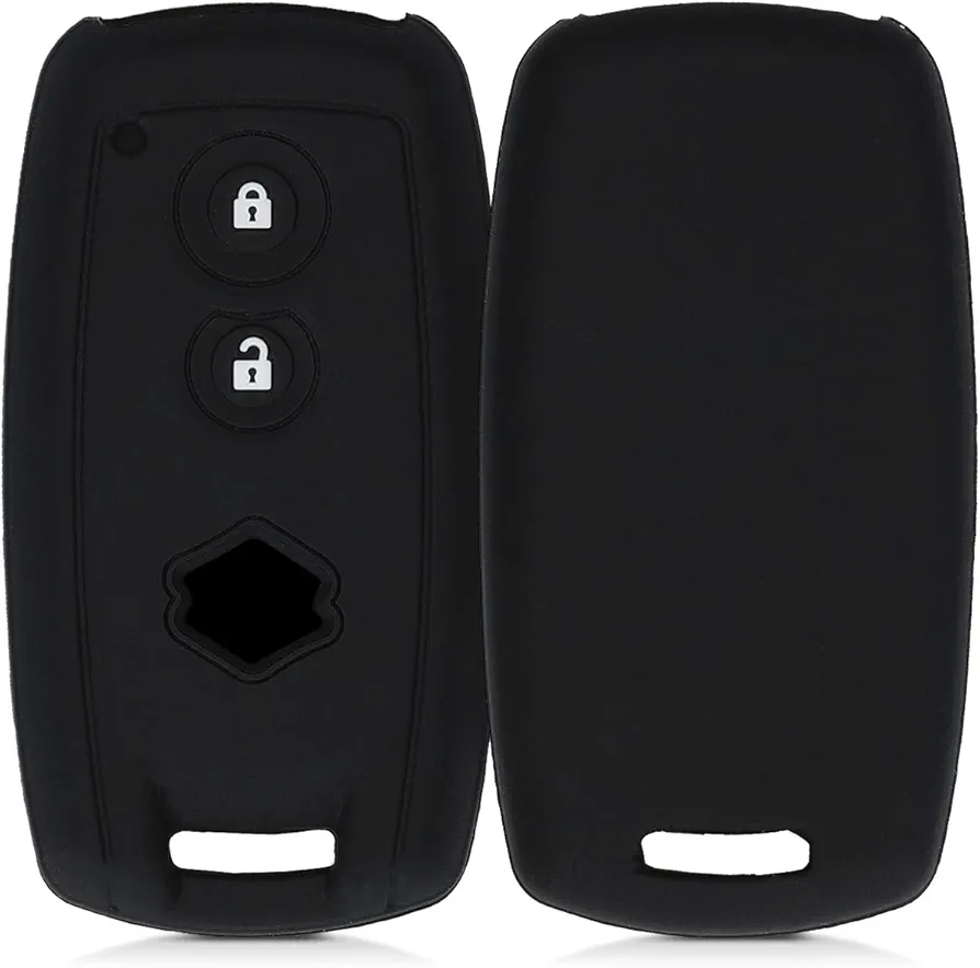 kwmobile Funda Compatible con Suzuki Llave de Coche Smartkey de 2 Botones (Solo Keyless Go) - Carcasa Protectora de Silicona para Llave de Coche - Case en Negro