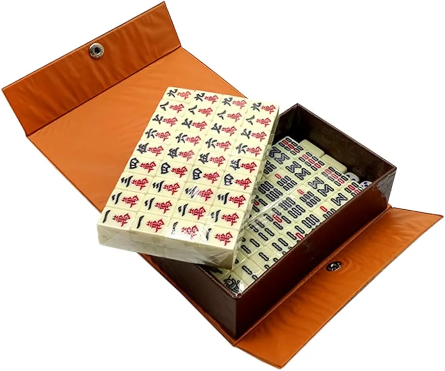 TOYANDONA 1 Juego Viajes Ocio Mahjong Fiesta Mahjong Kit En Miniatura Accesorios De Mahjong Juguete Miniature Kits Juego De Mahjong Tradicional Tablero De Ajedrez De Viaje Jongg Acrílico