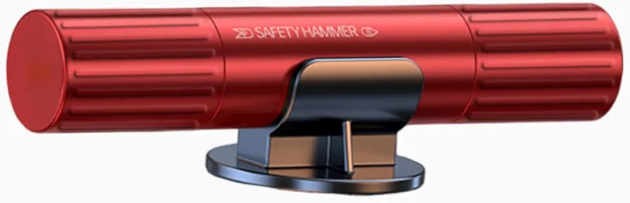 SCJJZ Martillos de Emergencia para Coche,Martillo de Seguridad montado en el vehículo, Metal Multifuncional, Martillo de Escape de Emergencia en el automóvil (Rojo)
