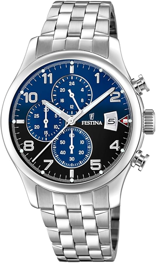 Festina Reloj Analógico para Hombres de Cuarzo con Correa en Acero Inoxidable F20374/8