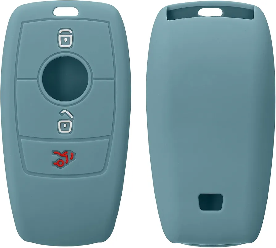 kwmobile Funda Compatible con Mercedes Benz Llave de Coche Smart Key (Solo Keyless) - Carcasa Protectora de Silicona para Llave de Coche - Case en Piedra Antigua