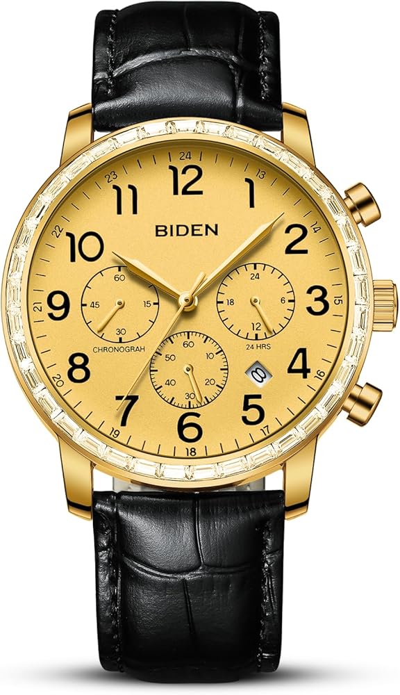 HANPOSH Reloj para Hombre Relojes Cronógrafo para Hombres Relojes De Cuarzo Analógicos Relojes De Pulsera Impermeables para Hombres Relojes De Diseñador Informales De Negocios De Moda