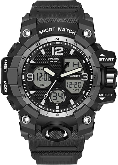 RORIOS Relojes Mujer Hombre Digital Unisex Reloj Militares Deportivo Relojes de Pulsera Multifuncional Impermeable Reloj para Hombre Mujer