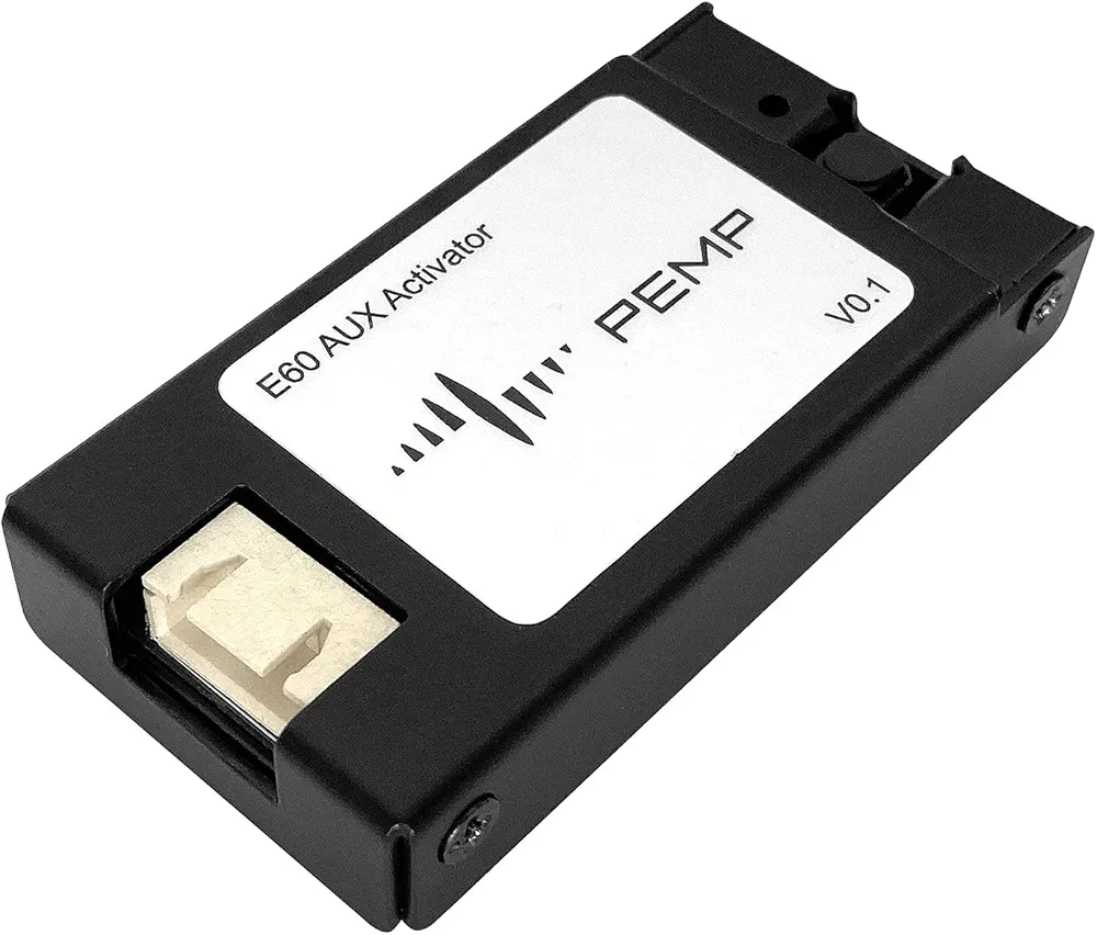 PEMP Adaptador E60 Aux Abra el Audio Auxiliar del automóvil Original para BMW E60 E61 E63 E64 CCC (2003-2010)