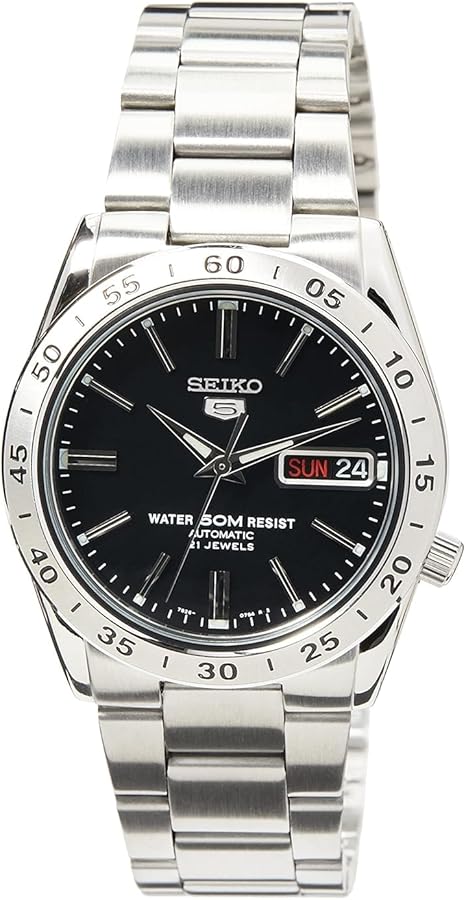 Seiko Reloj Analógico Automático para Hombre con Correa de Acero Inoxidable – SNKE01K1