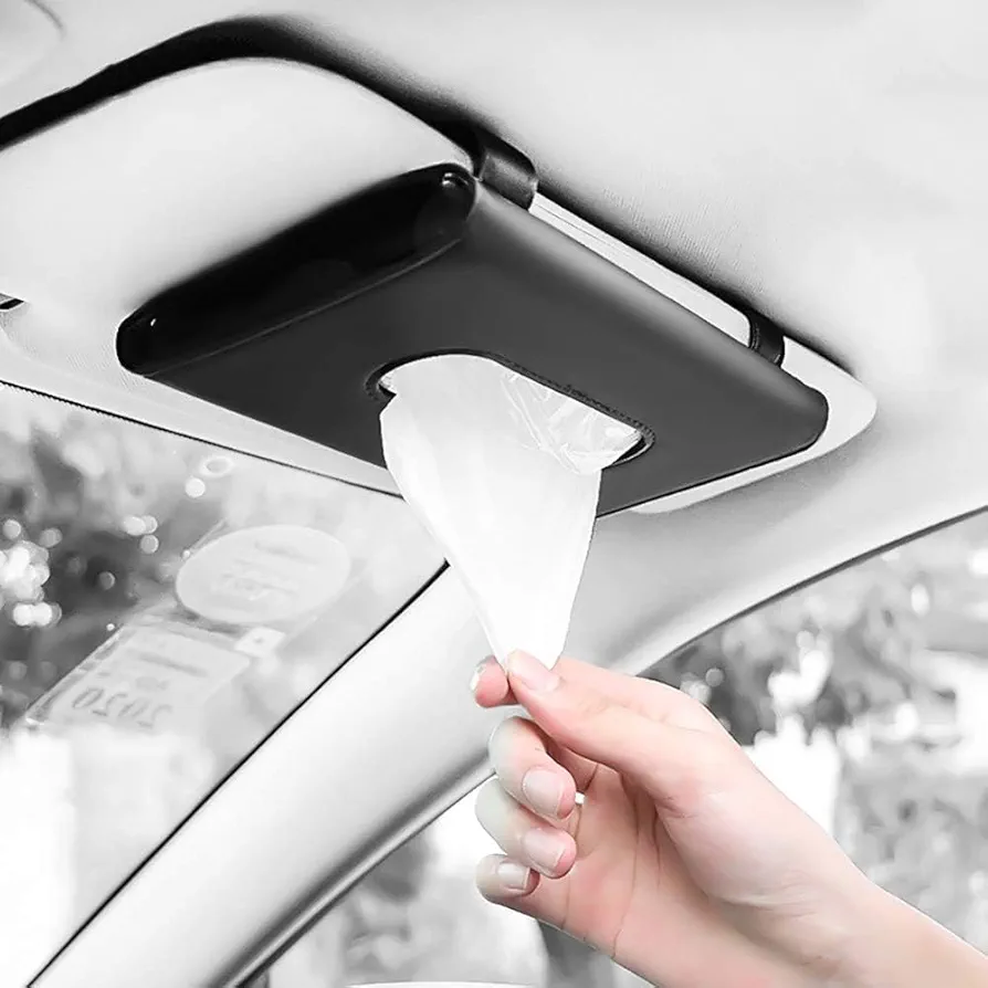 Accessoire Voiture Voyage Accessoires Interieur Cars Gadget Car Auto Intérieur Coche Accesorio Interior Viaje Vehículo Caja Pañuelos Cuero Soporte Organizador Asiento Trasero Parasol Puerta