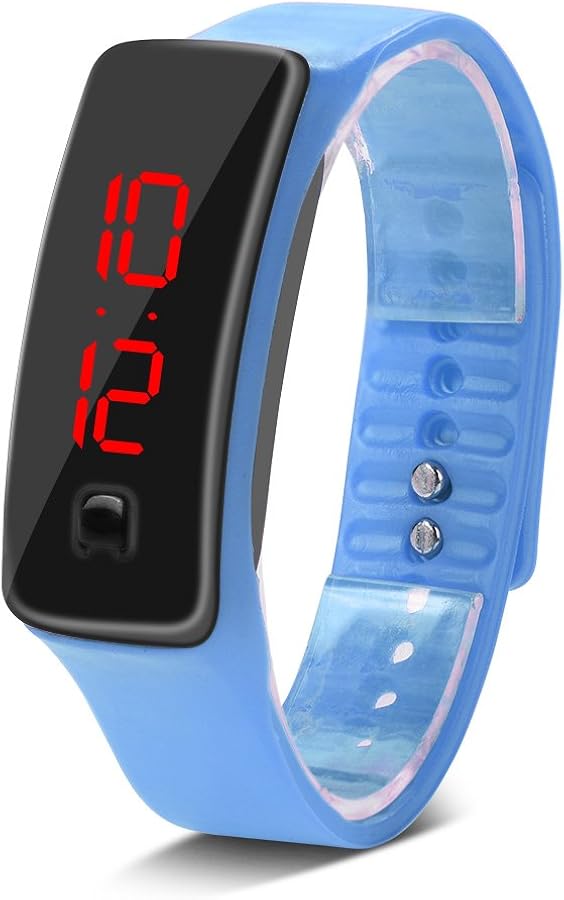 Sonew Relojes Deportivos Reloj de Pulsera led de Silicona Calendario de Tiempo Pulsera Pulsera Digital para Hombres de Las Mujeres Impermeable a Largo Tiempo de suspensión Ligero