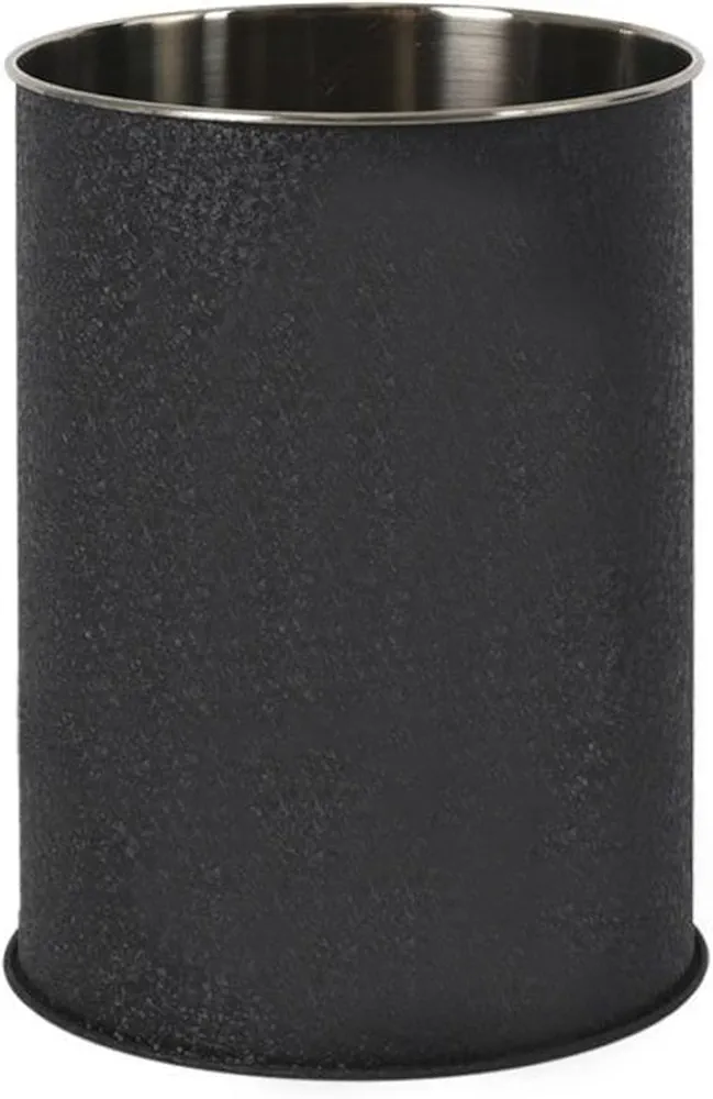 MGE - Escurridor - Recipiente para Cubiertos - Organizador de Utensilios de Cocina - Soporte para Cubiertos - Portacubiertos - Negro - 15x10 cm