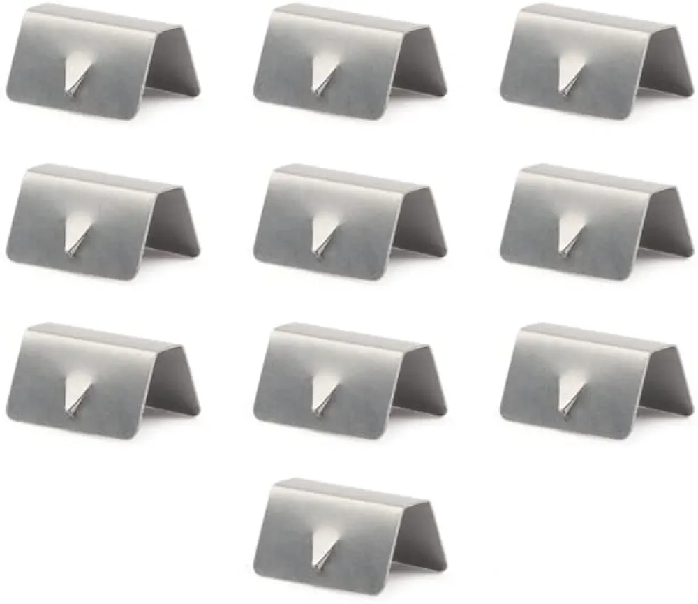 Naapesi Clips Deflectores de Viento, 10 Piezas Wind Deflector Clips, Clips de Retención de Fijación de Deflector de Acero Inoxidable, Canal de Deflector de Lluvia de Viento de Coche