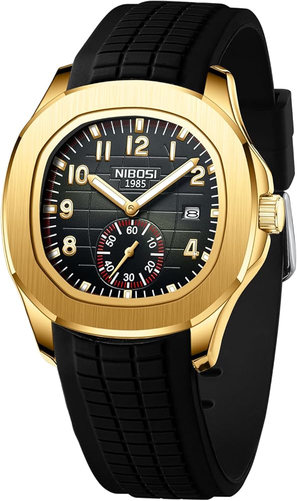 NIBOSI Relojes para hombre, analógico, de cuarzo, resistente al agua, fecha, reloj de pulsera para hombre, negocios, casual, regalo