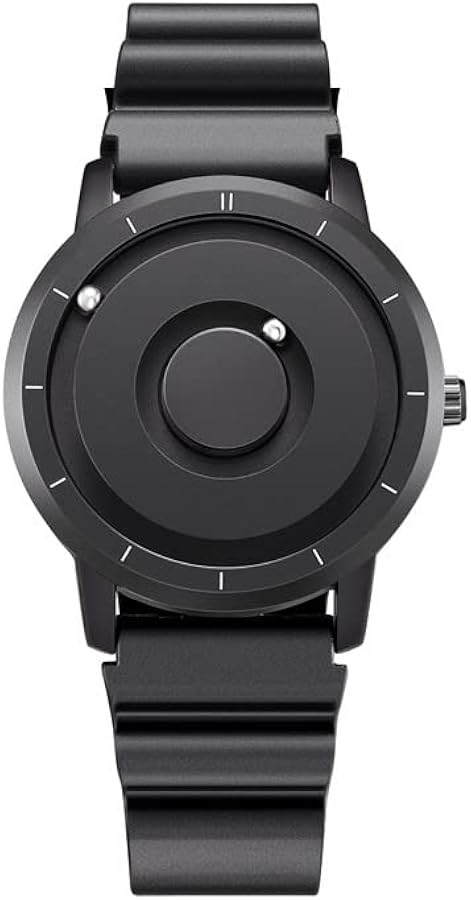 OSOLVE Pulsera de Cuero Reloj magnético Creativo Hombres Lujo Silicona Moda Cuarzo Azul Imán Bola Relojes Impermeables
