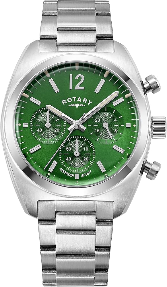 Rotary Reloj Analógico para Hombre de Cuarzo con Correa en Acero Inoxidable GB05485