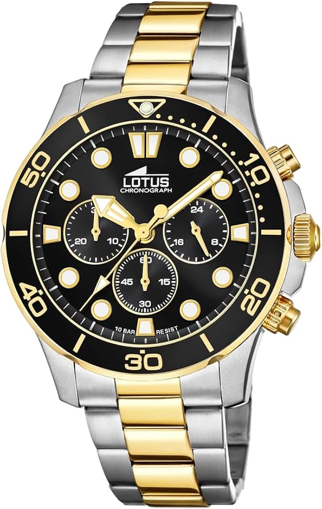 LOTUS Reloj Hombre 18757/2 Excellent Caja de Acero Inoxidable 316l Multi Correa de Acero Inoxidable 316l Multi