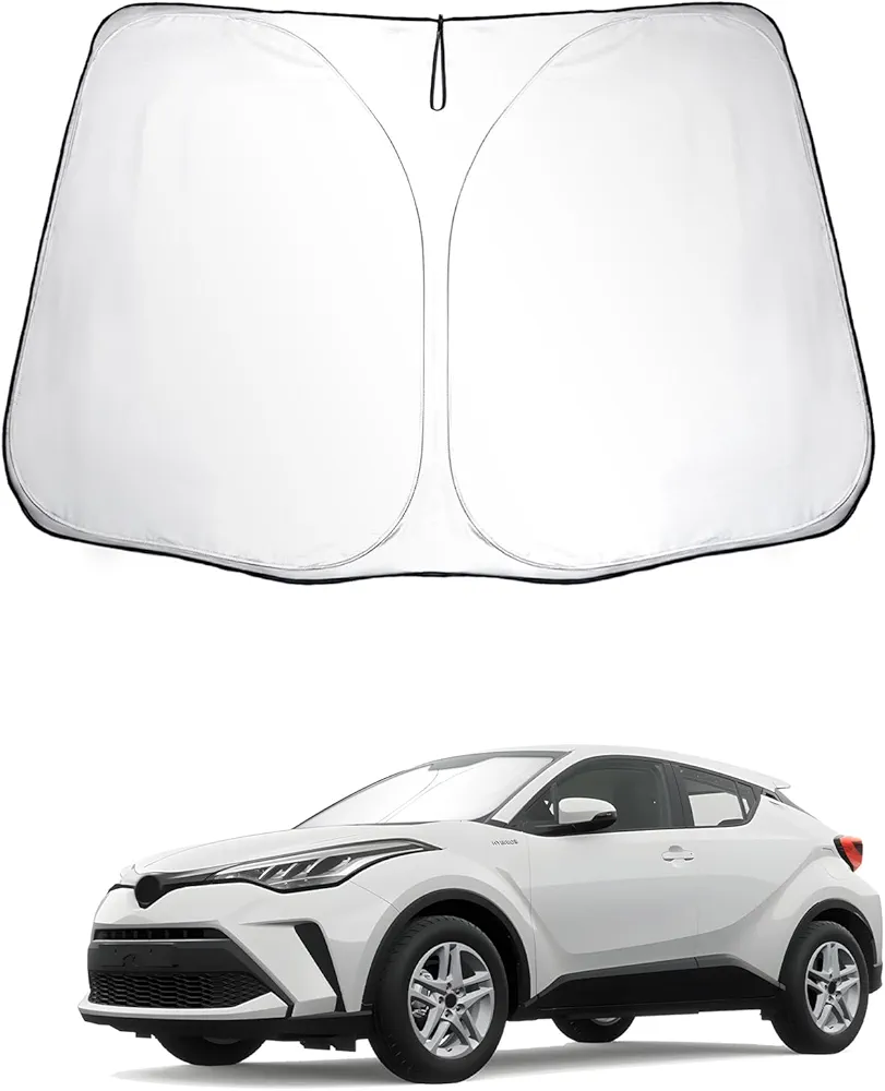 SKTU Parasol para Coche Compatible con Toyotα C-HR ZYX10 NGX50 AX20 2016-2024 Parasoles Coche Delantero Plegable con Protección UV