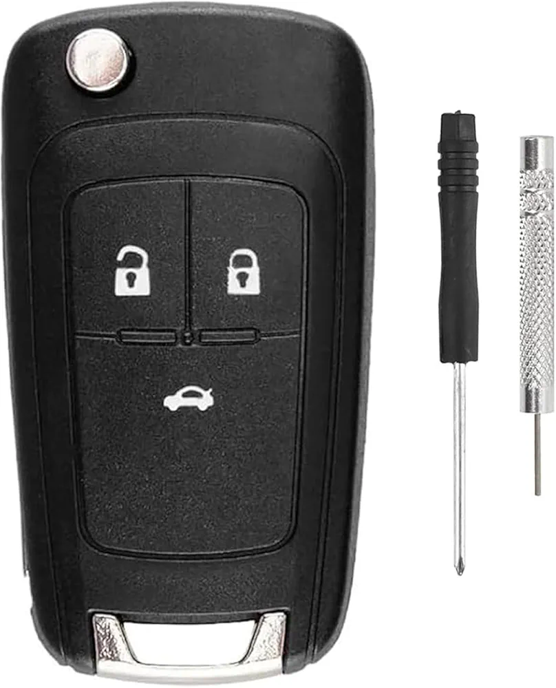 Alppihym 1 Piezas 3 Llaves Compatible con Vectra, Tigra, Signum, Compatible con Astro, Astra, Captiva, Cruze, Spark – Estuche de Llaves sin Logotipo sin componentes electrónicos (Juego de 1)