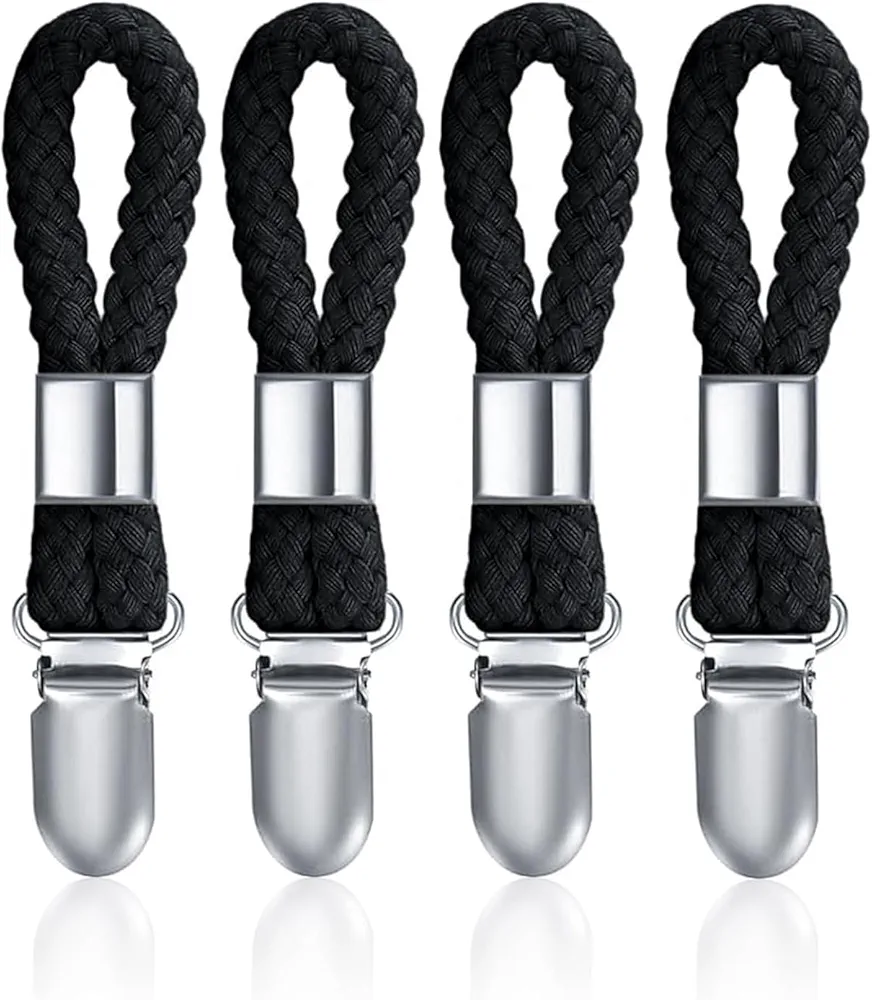 Hyxodjy 4 Piezas Pinzas para Toallas, Clip de Toalla De Té Multifuncional Clips para Paños de Cocina Pinzas para Toallas Baño Gancho de Toalla De Té Clip de Toalla para Baño Cocina Balcón