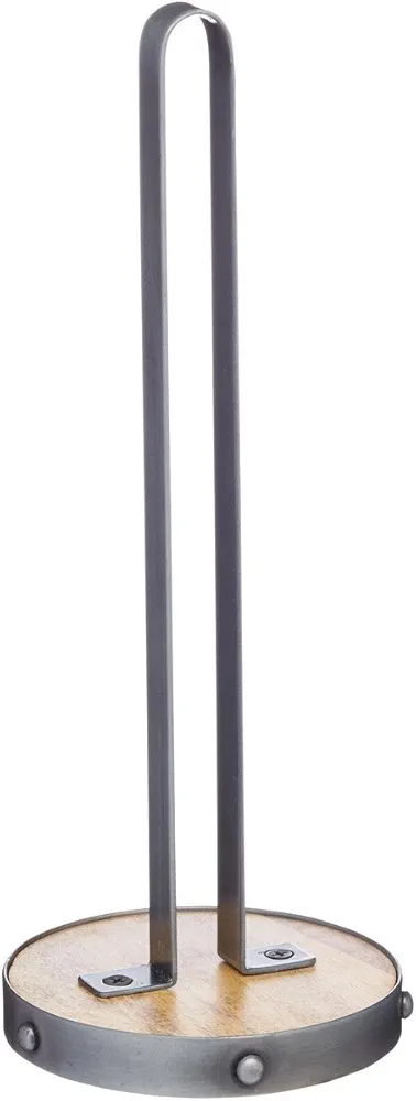 KitchenCraft Portarrollos de cocina Industrial de metal / madera, 31 cm, 12"