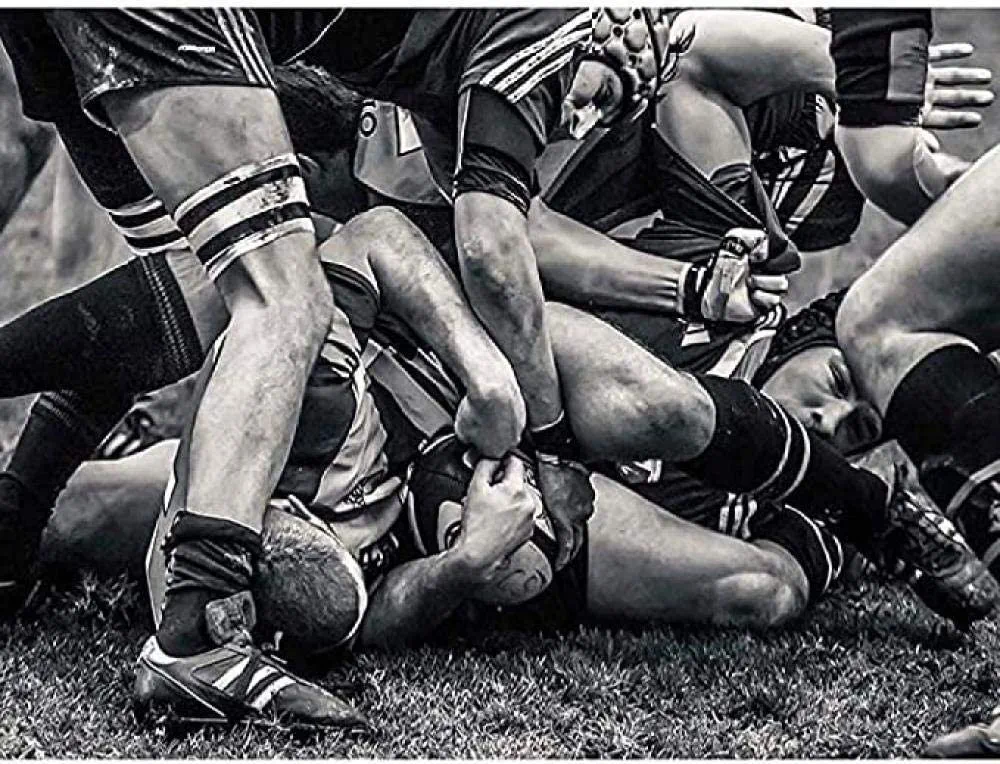 IGHSNZUH Rompecabezas Rompecabezas 1000 Piezas Rompecabezas Deporte Rugby Fútbol Primer Plano Juego Arte Niños Adultos Ocio Juego Divertido Juguete