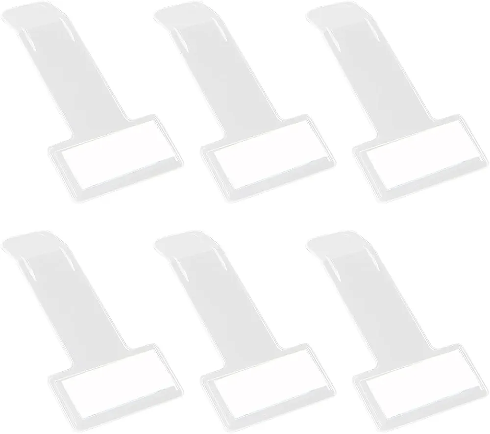 LEEQBCR 6 pcs Clip para boletos de Parabrisas,Clip para boletos de estacionamiento,Clip para boletos Autoadhesivo para Permiso de Parabrisas,Clips para permisos para automóviles,Camiones y caravanas