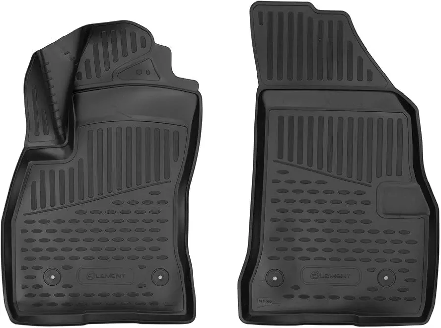 Element 3D Alfombrillas Interior de Coche a Medida TPE FIAT Doblo Cargo Maxi, 2015->, (Europe), 2 pcs.