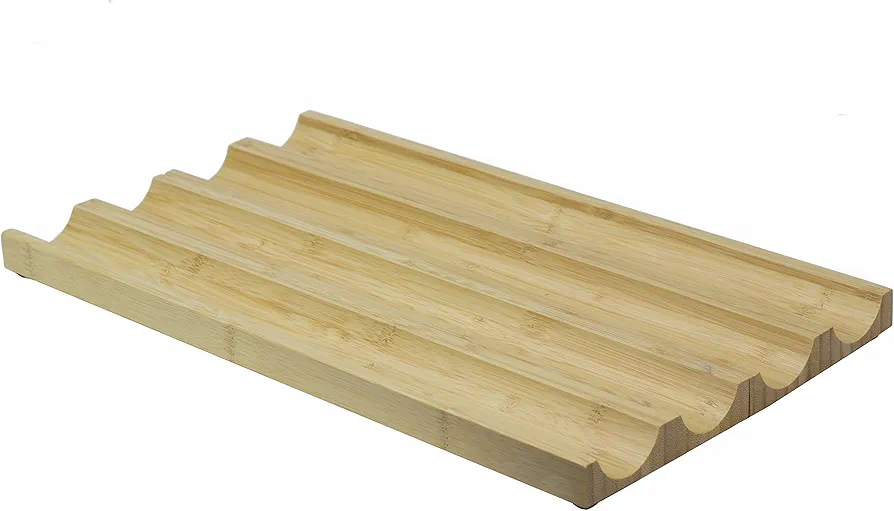 Estante para especias [juego de 2] – Cajón de madera de bambú para especias, organizador de especias para el cajón de la cocina, bonito almacenamiento de especias, rejilla de bambú para especias,