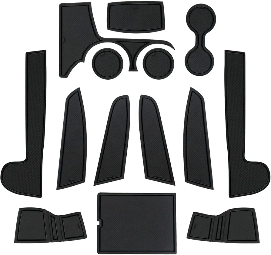 CDEFG Kia Sportage NQ5 2022 2023 2024 Alfombrillas de Goma Antideslizantes para Reposabrazos Consola Central Portavasos Coche Accesorios (Negro)