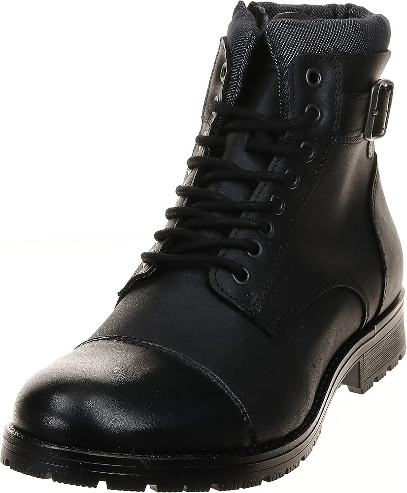 JACK & JONES Jfwalbany Leather Anthracite STS, Botas Chukka Hombre